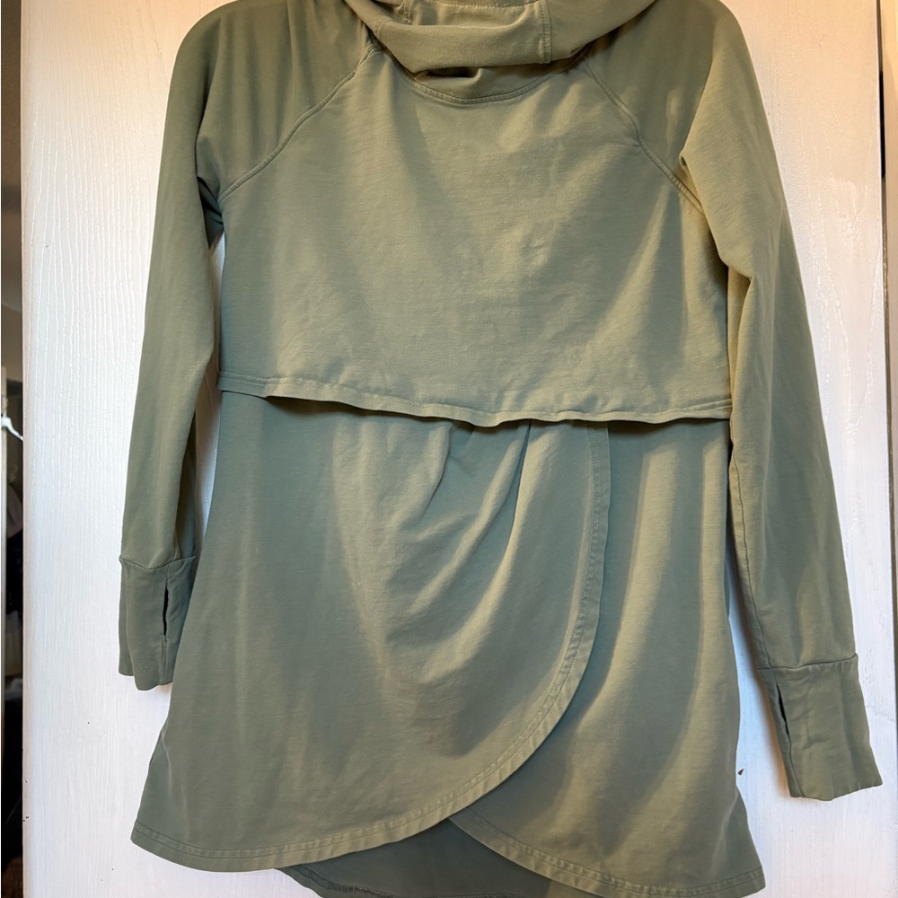 Latched Mama Olive Green Petal Hoodie